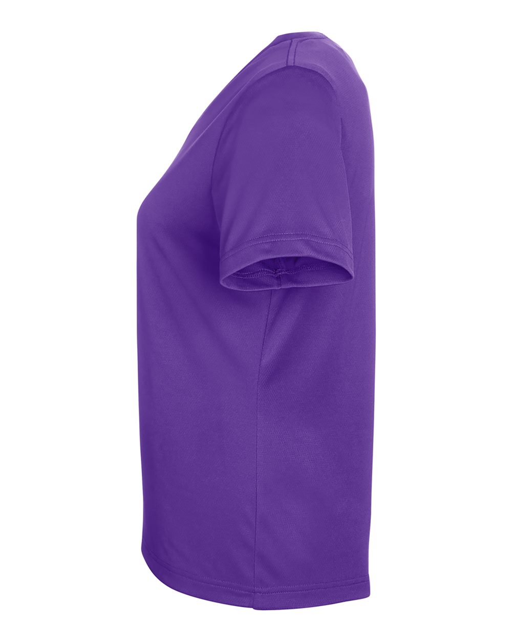 Rear View of Sport Purple Women's Zone Performance Mesh T-Shirt - TT15W