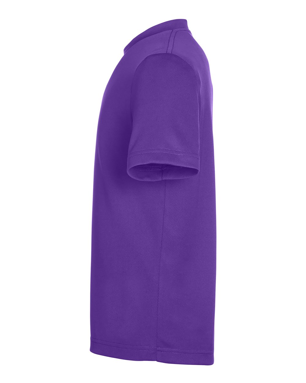 Rear View of Sport Purple Youth Zone Performance Mesh T-Shirt - TT15Y