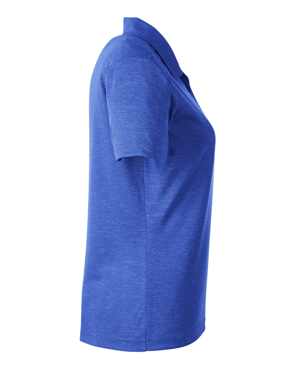 Left View of Sport Royal Heather Women&#39;s Zone Sonic Heather Performance Polo - TT51HW
