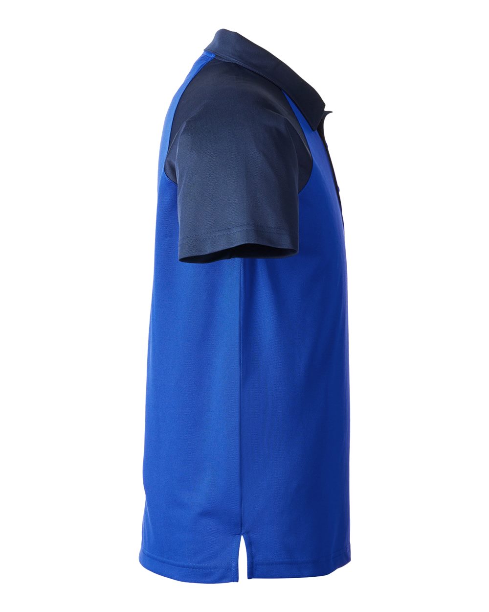 Left View of Sport Royal/ Sport Dark Navy Men&#39;s Command Snag-Protection Colorblock Polo - TT21C
