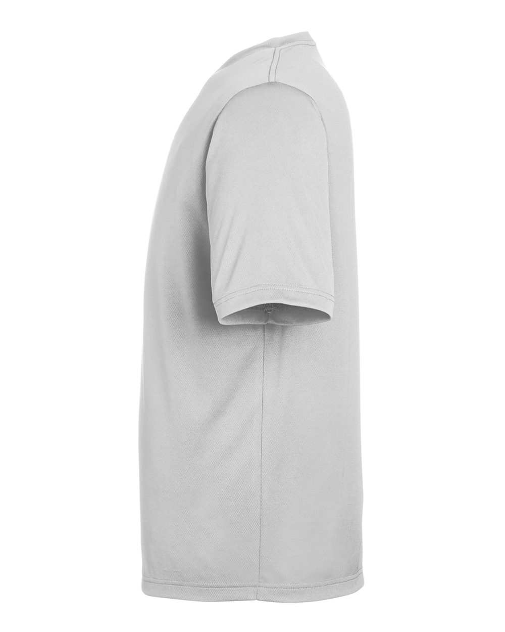 Left View of Sport Silver Men's Zone Performance Mesh T-Shirt - TT15