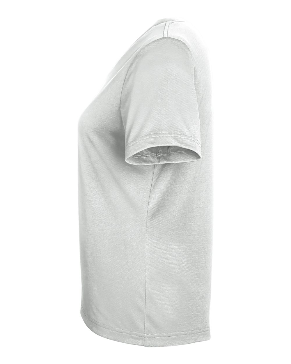 Rear View of Sport Silver Women's Zone Performance Mesh T-Shirt - TT15W