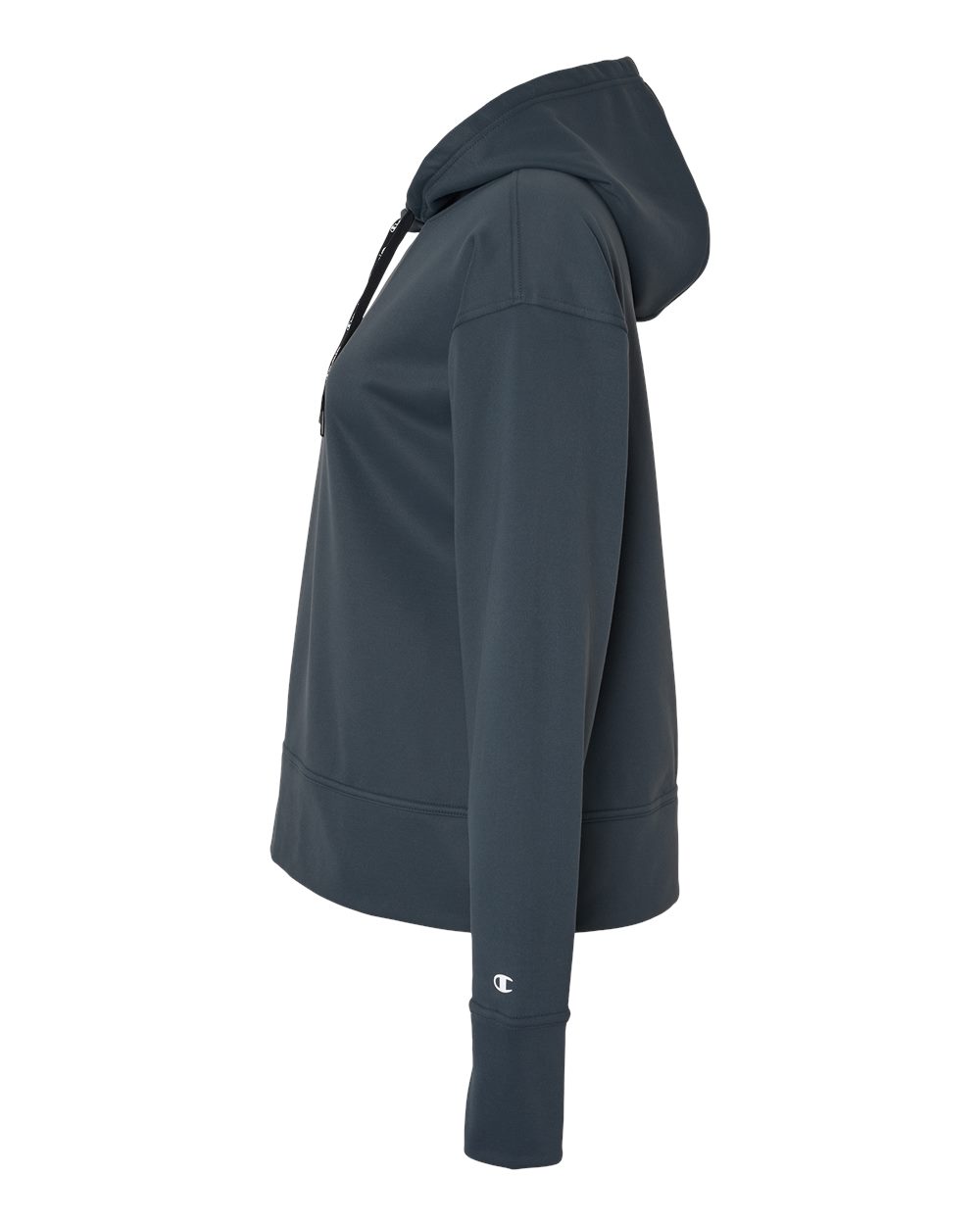 Left View of Stealth Women's Sport Hooded Sweatshirt - CHP100