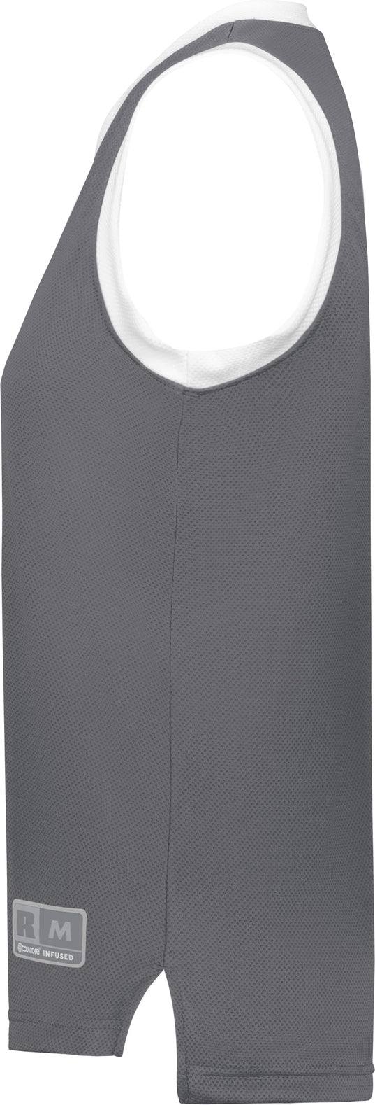 Left View of STEALTH/WHITE LDS COOLCORE ELITE JERSEY