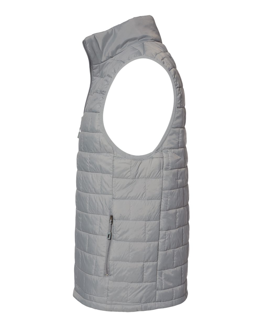 Left View of Steel Elemental Puffer Vest - 8703