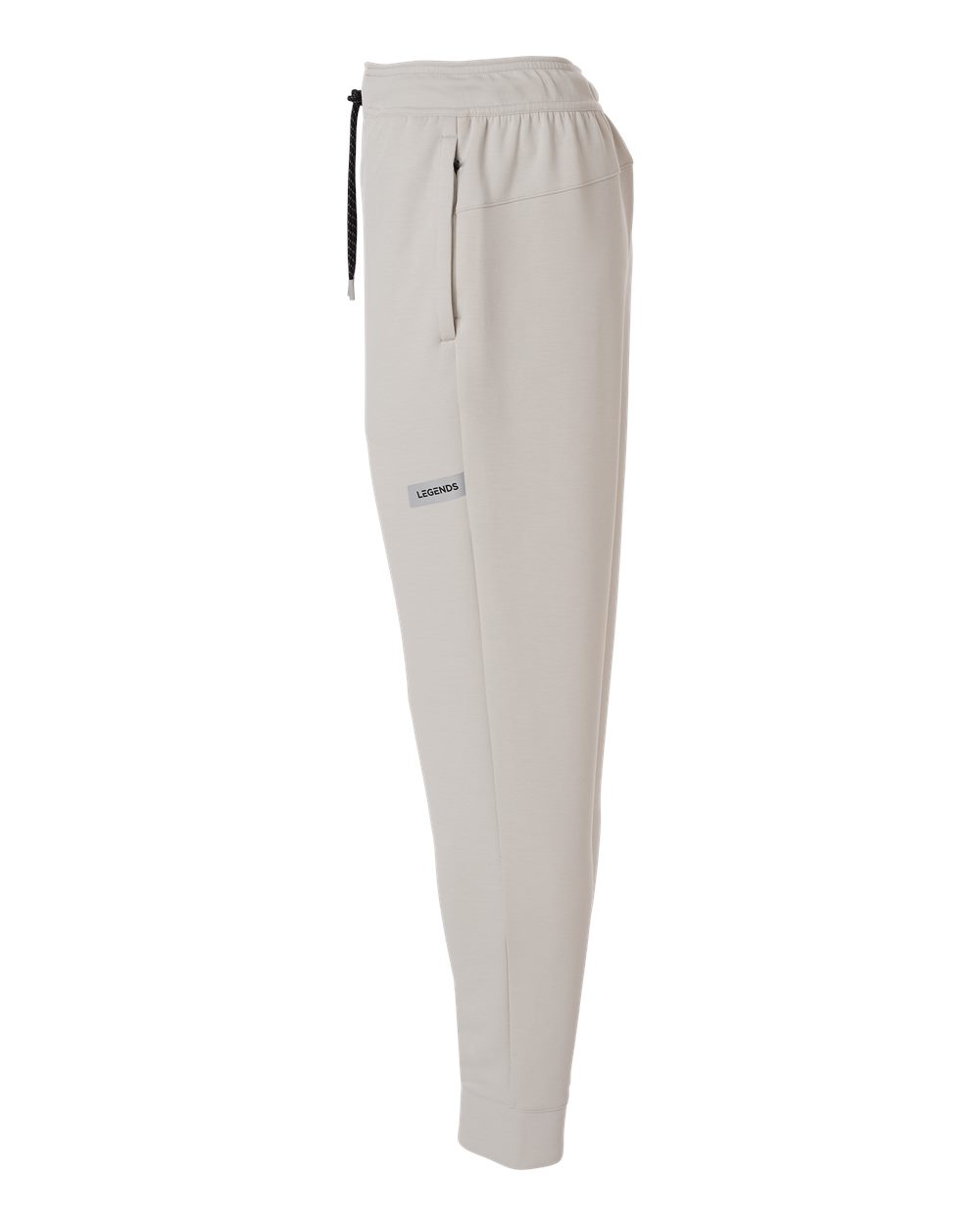 Left View of Stone Heather Men's Hawthorne Tech Joggers - JGM000003 plain