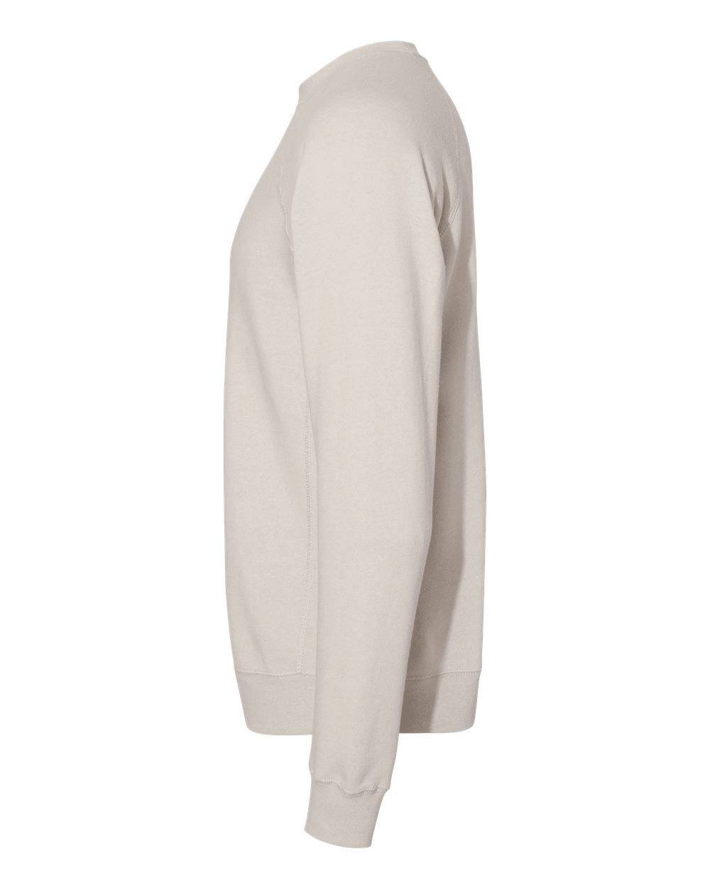 Left View of Stone Heather Special Blend Crewneck Raglan Sweatshirt - PRM30SBC