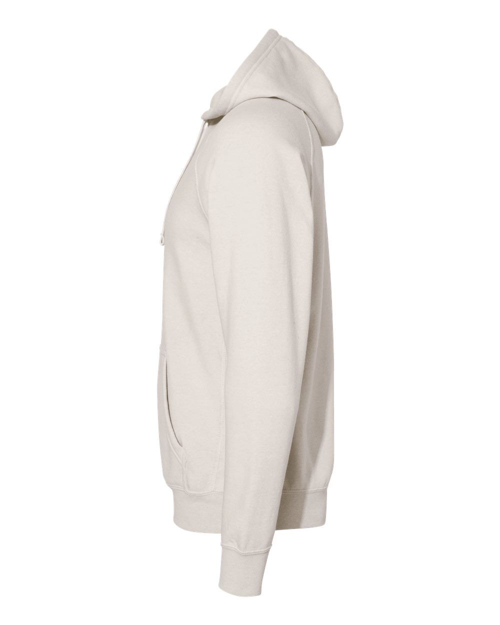 Left View of Stone Heather Special Blend Raglan Hooded Sweatshirt - PRM33SBP