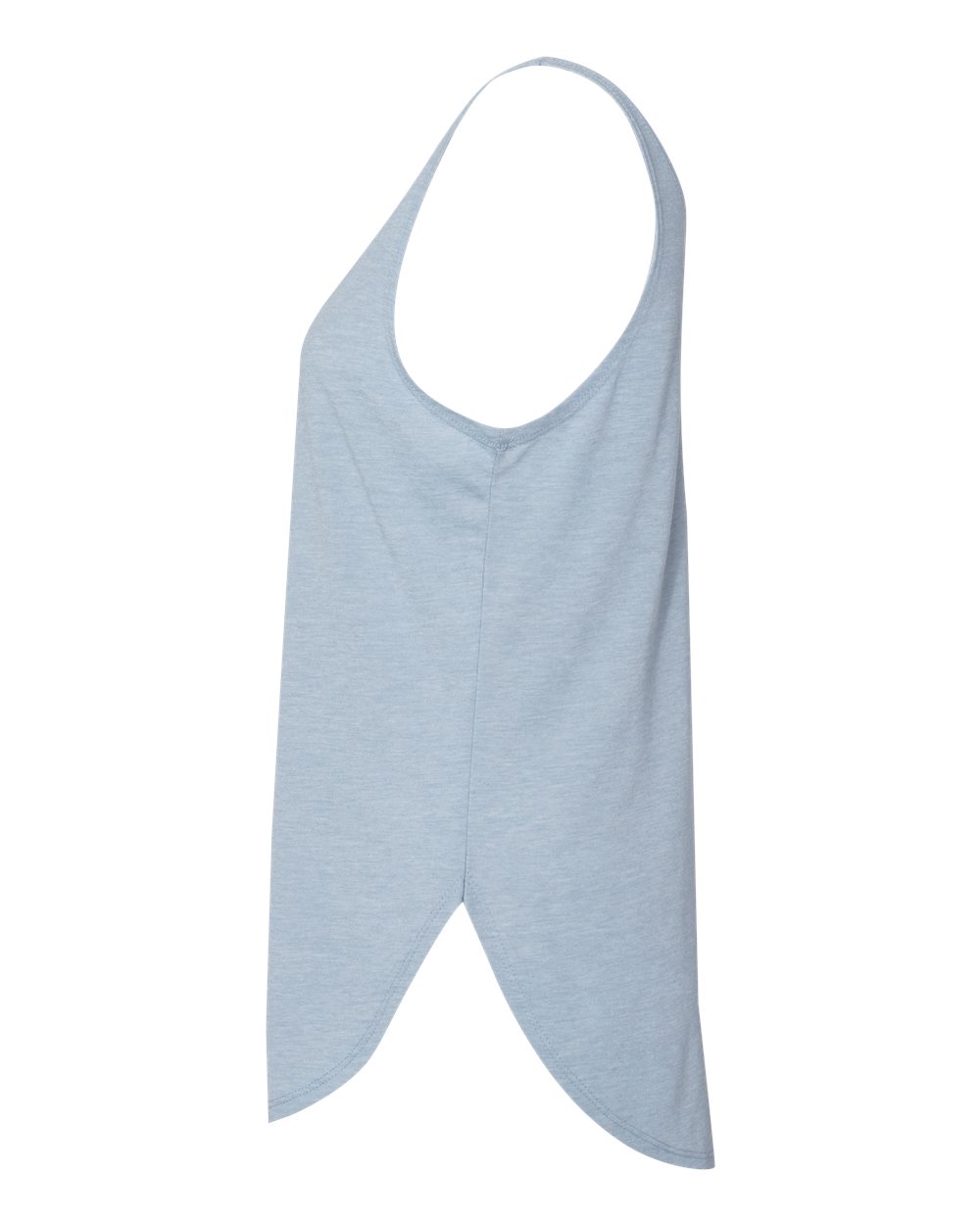 Left View of Stonewash Denim Women&#39;s Festival Tank - 5033