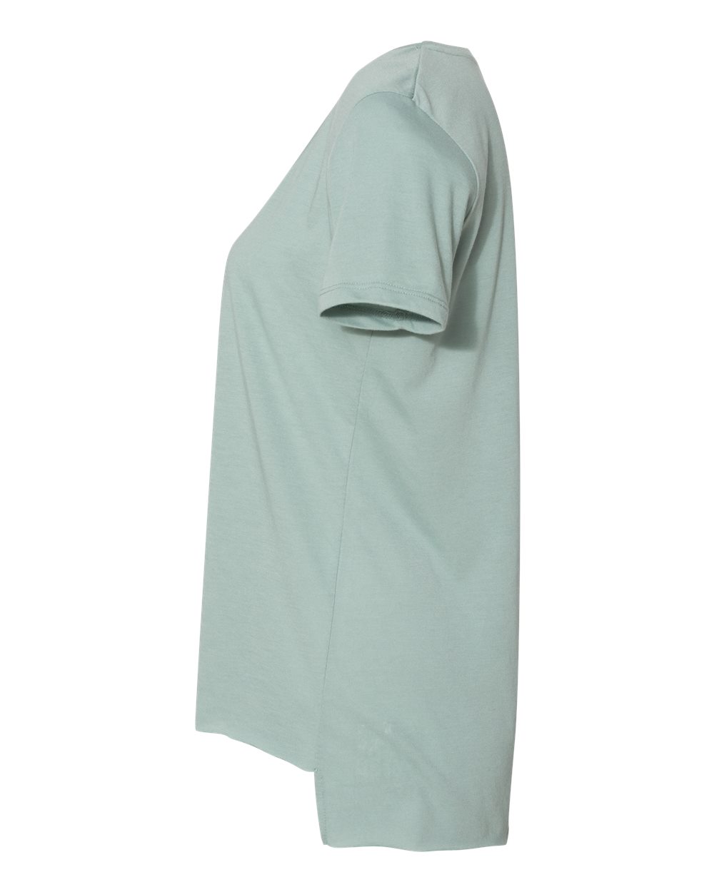 Left View of Stonewash Green Women&#39;s Festival Scoop Neck T-Shirt - 5030