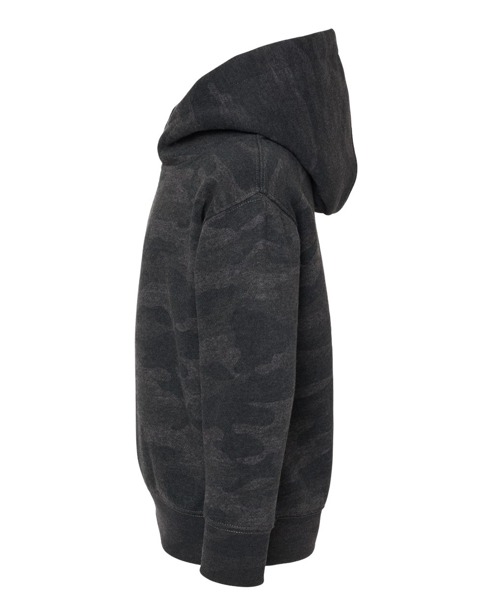 Left View of Storm Camo Toddler Pullover Fleece Hoodie - 3326