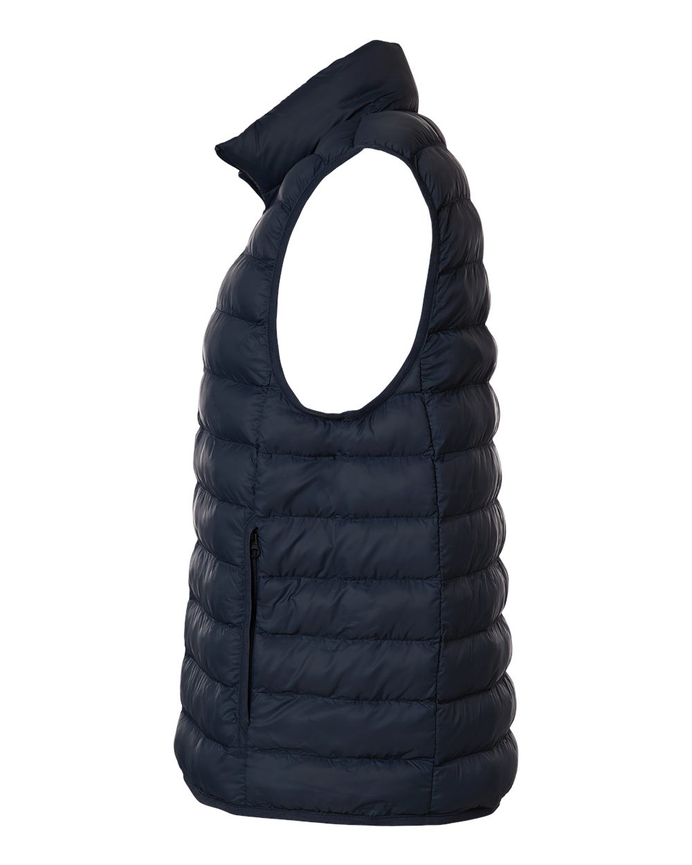 Left View of Stormy Night Men's Lightweight Poly-filled Packable Vest - 26717