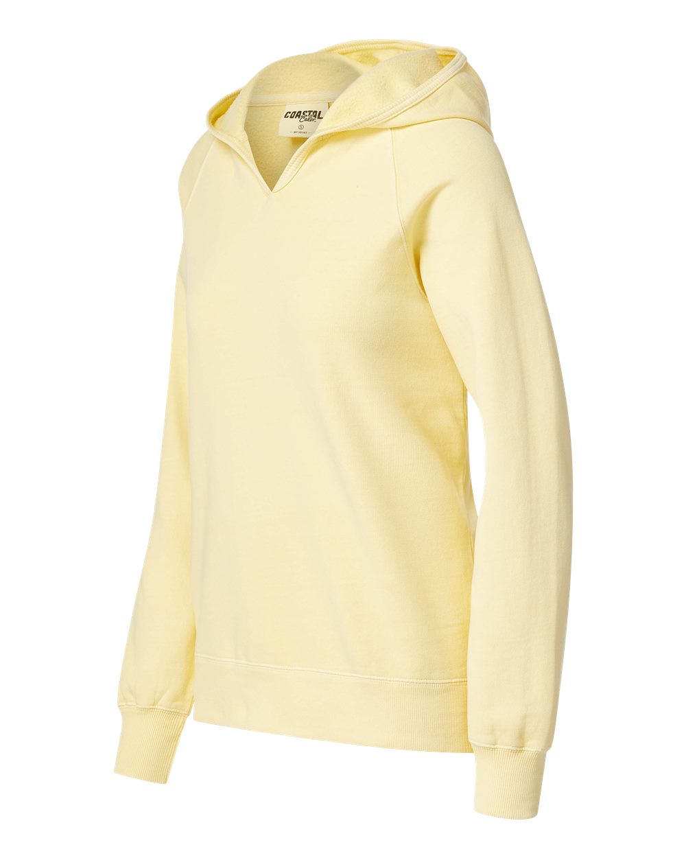 Left View of Sun Kissed Women's Coastal Color™ Hooded Sweatshirt - W24707 plain