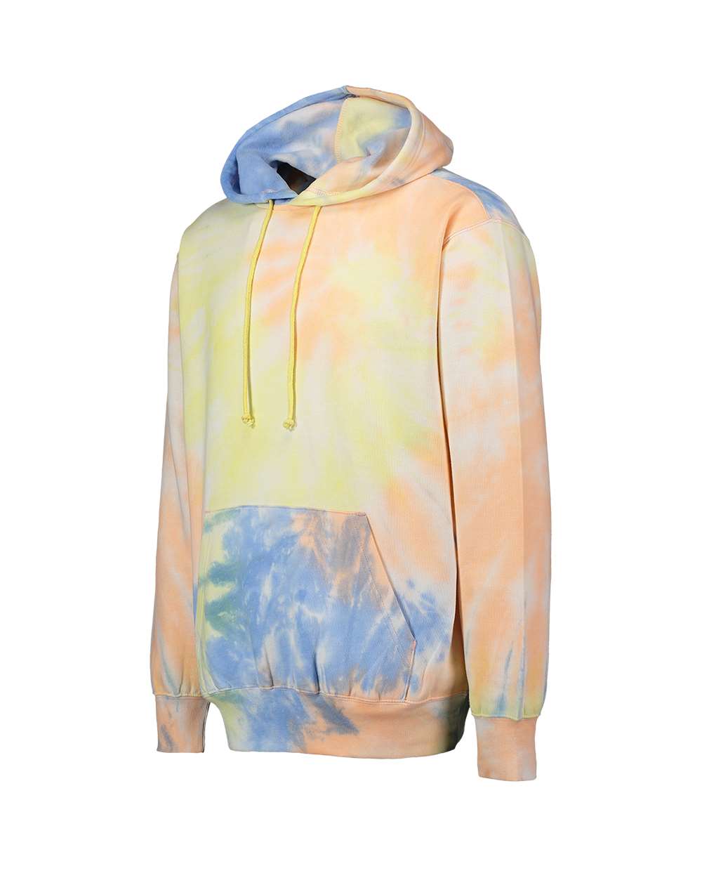 Left View of Sunrise Tie Dye Classic Fleece Tie-Dye Hooded Sweatshirt - 1290