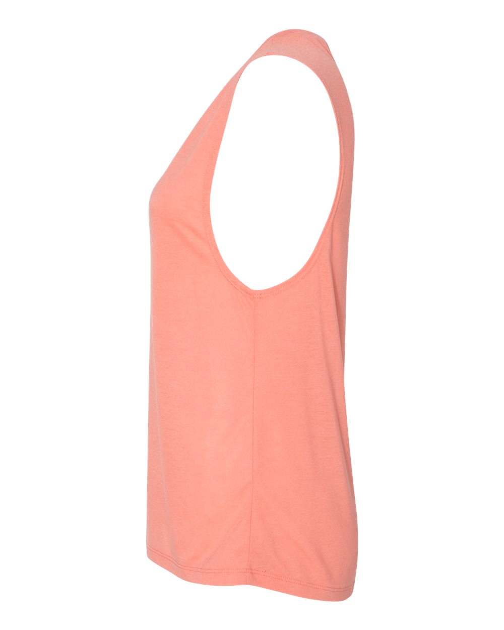 Left View of Sunset Women&#39;s Flowy Scoop Muscle Tank - 8803