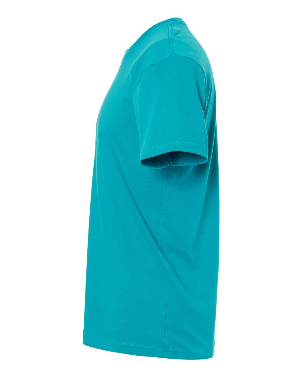Left View of Tahiti Blue Cotton T-Shirt - 3600