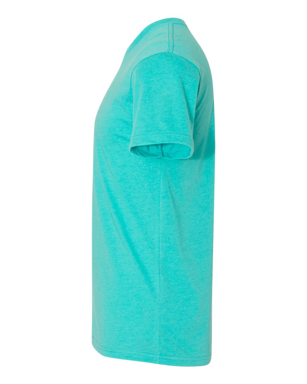Left View of Tahiti Blue CVC T-Shirt - 6210