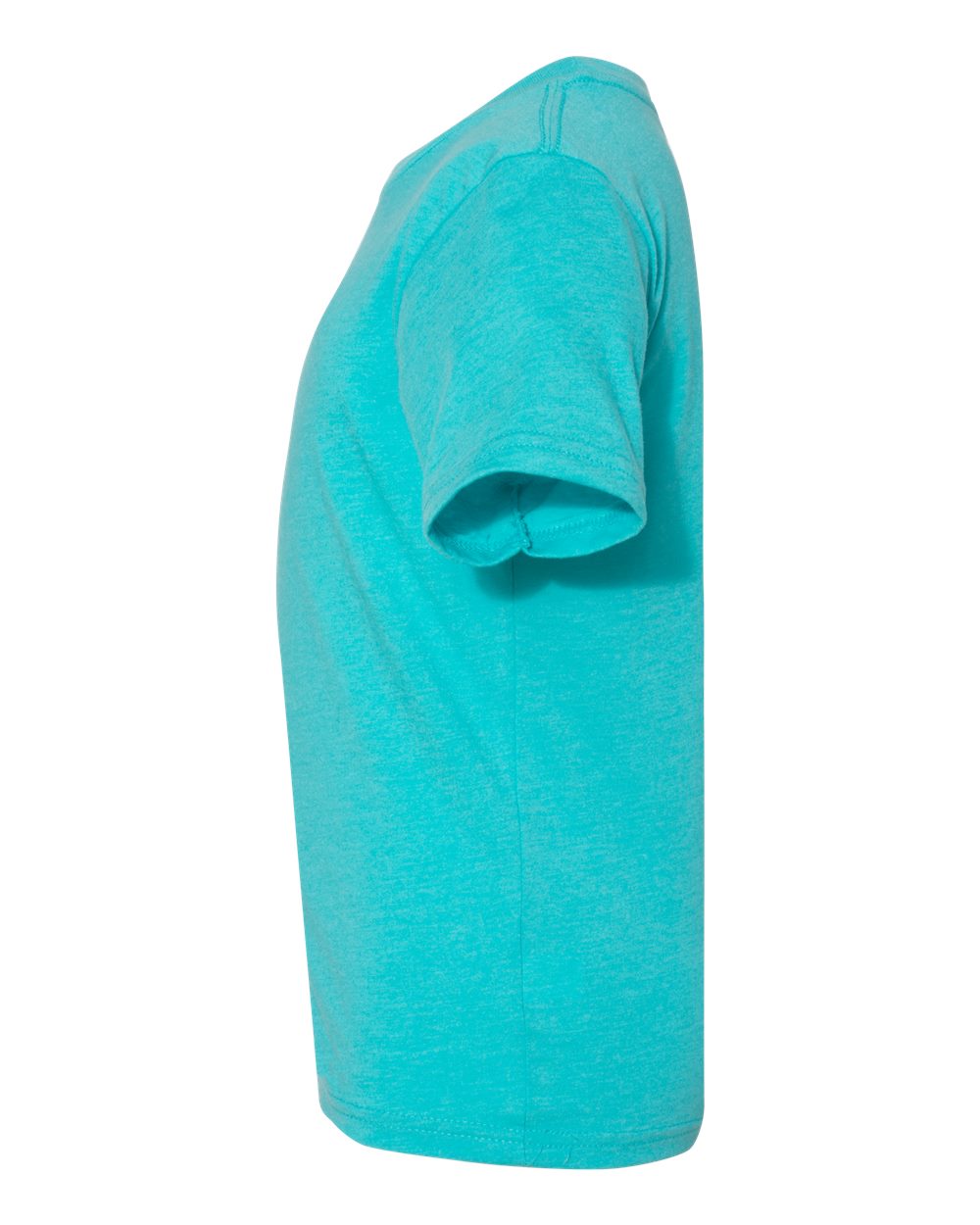 Left View of Tahiti Blue Youth CVC T-Shirt - 3312