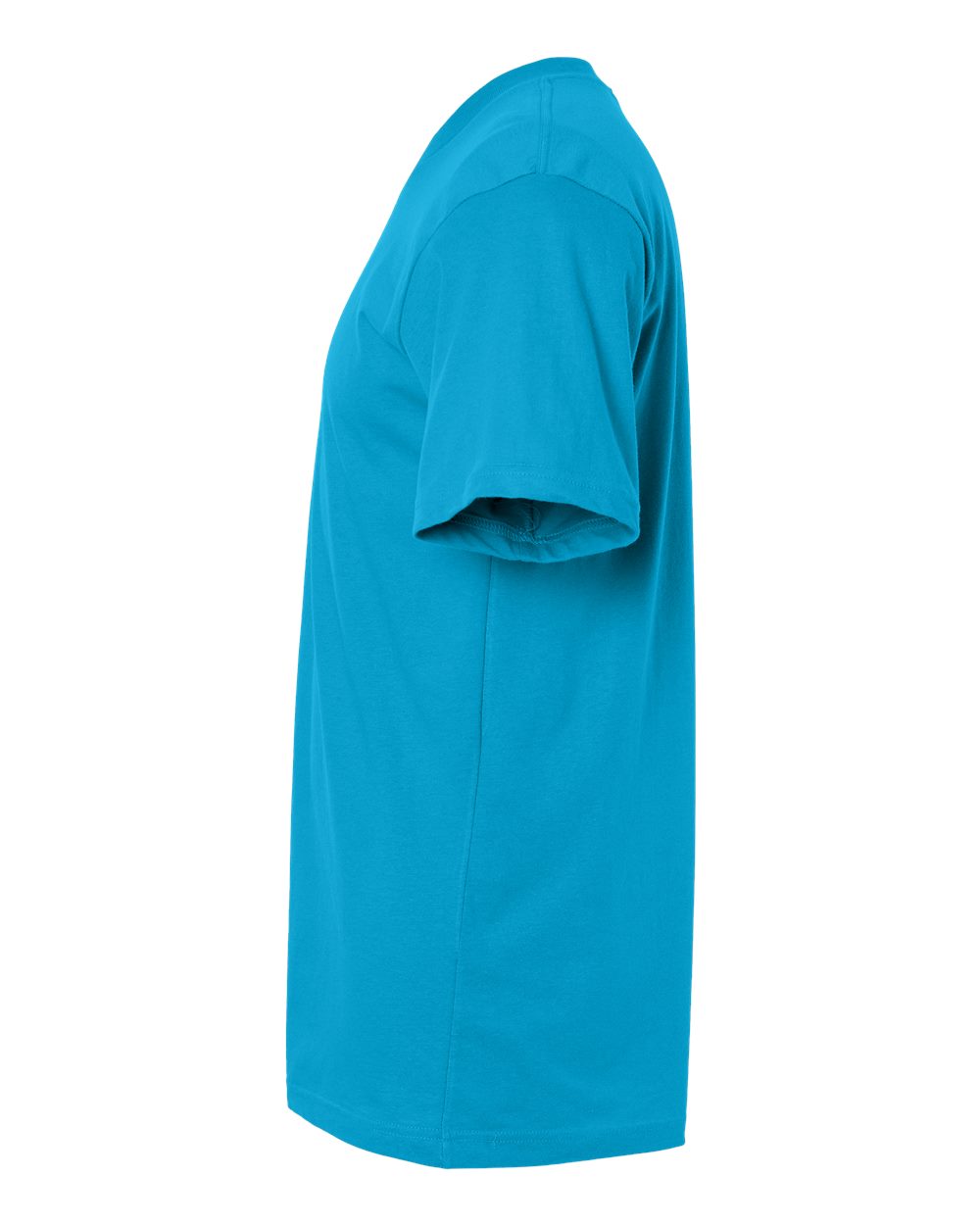 Left View of Teal Fine Jersey Tee - 2001