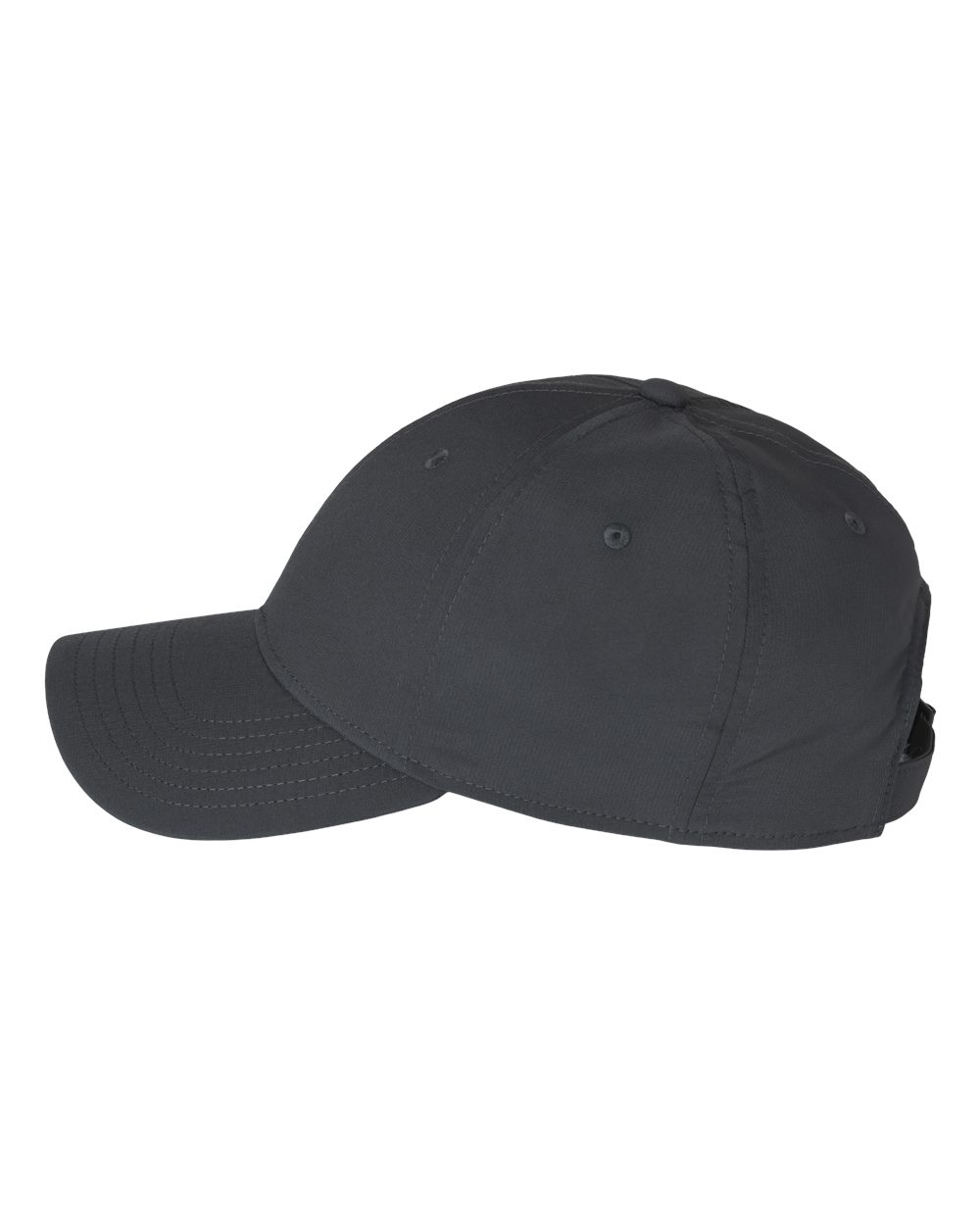 Left View of Team Dark Grey/ Black Fundamental Alliance Cap - AH607 plain