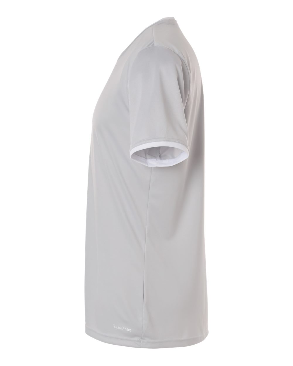 Left View of Team Light Grey/ White Men's Entrada 26 Jersey - AT115 plain