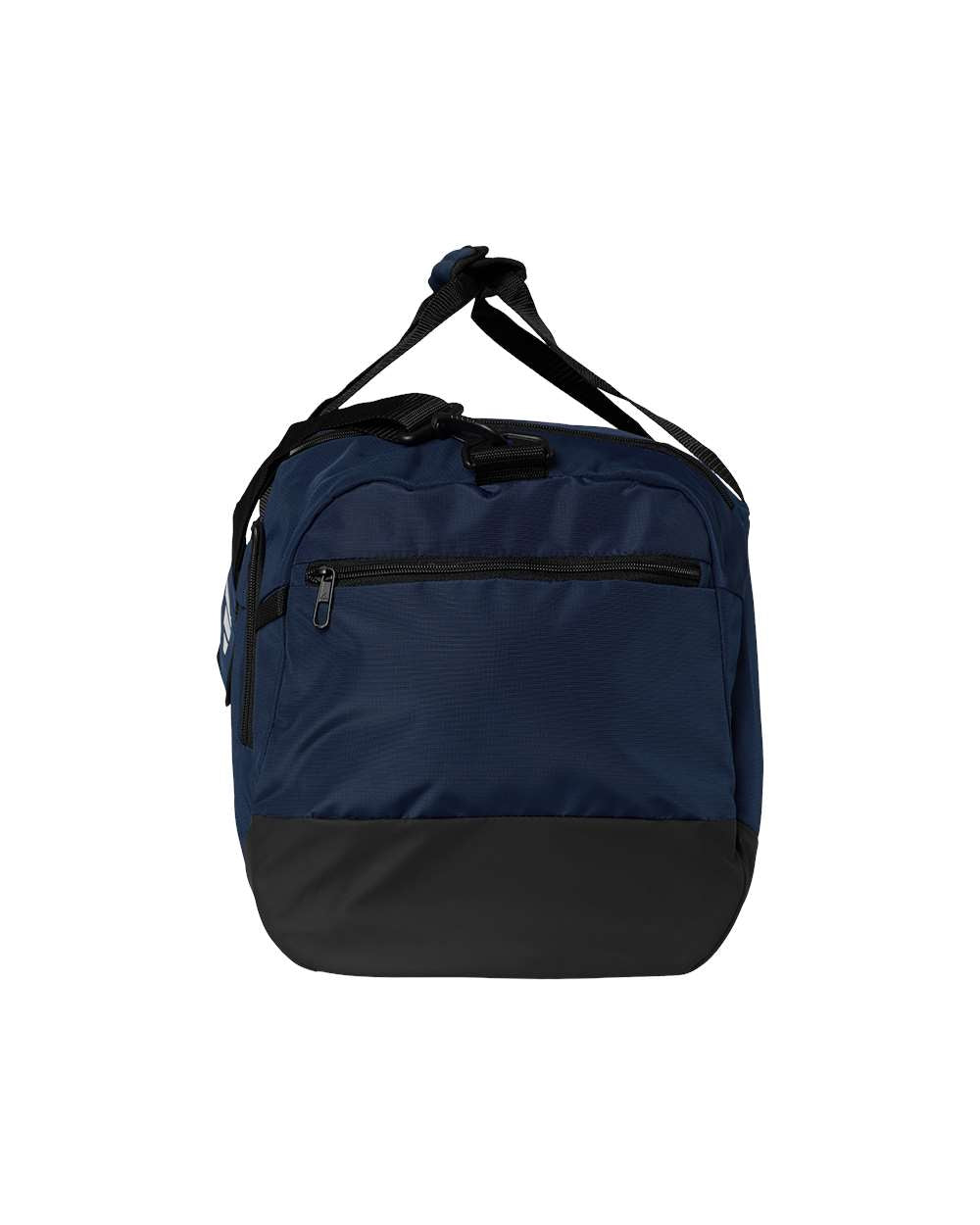 Left View of Team Navy Blue Defender 5 Medium Duffel - AB602