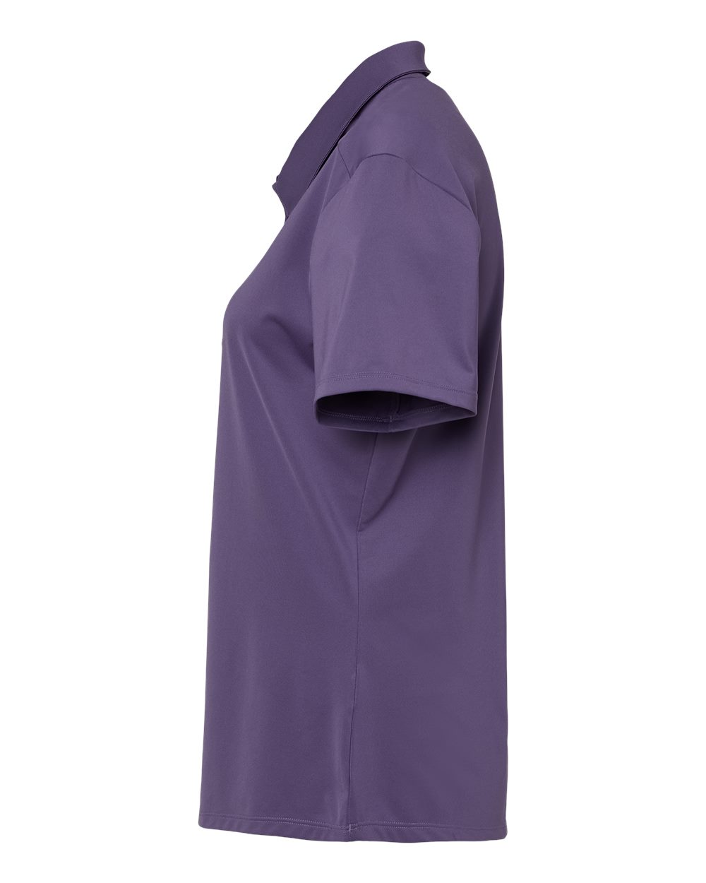 Left View of Tech Purple Women&#39;s Ultimate Solid Polo - A515