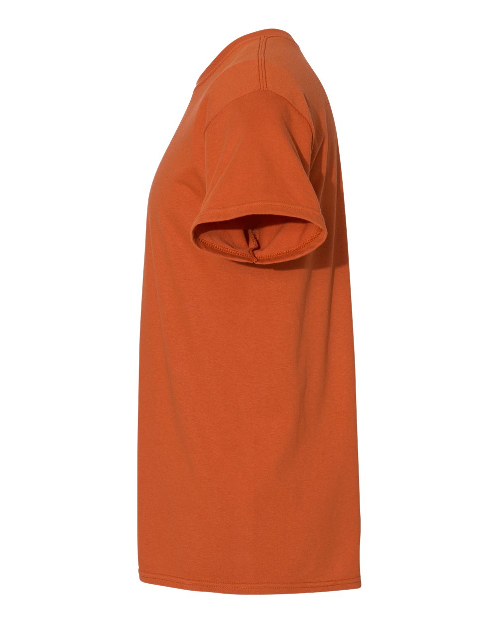 Left View of Texas Orange Heavy Cotton™ T-Shirt - 5000