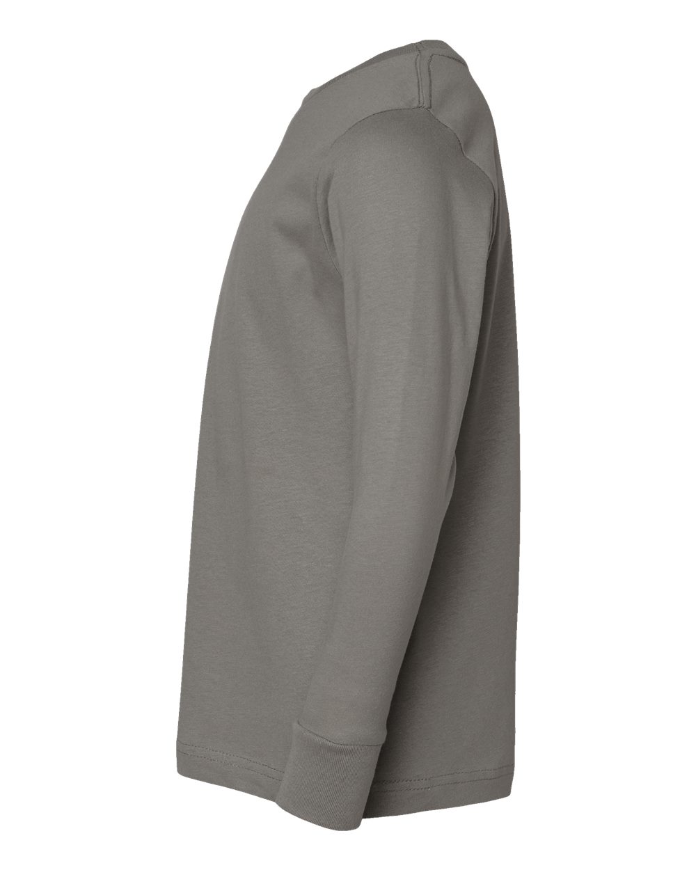 Left View of Titanium Youth Fine Jersey Long Sleeve Tee - 6201