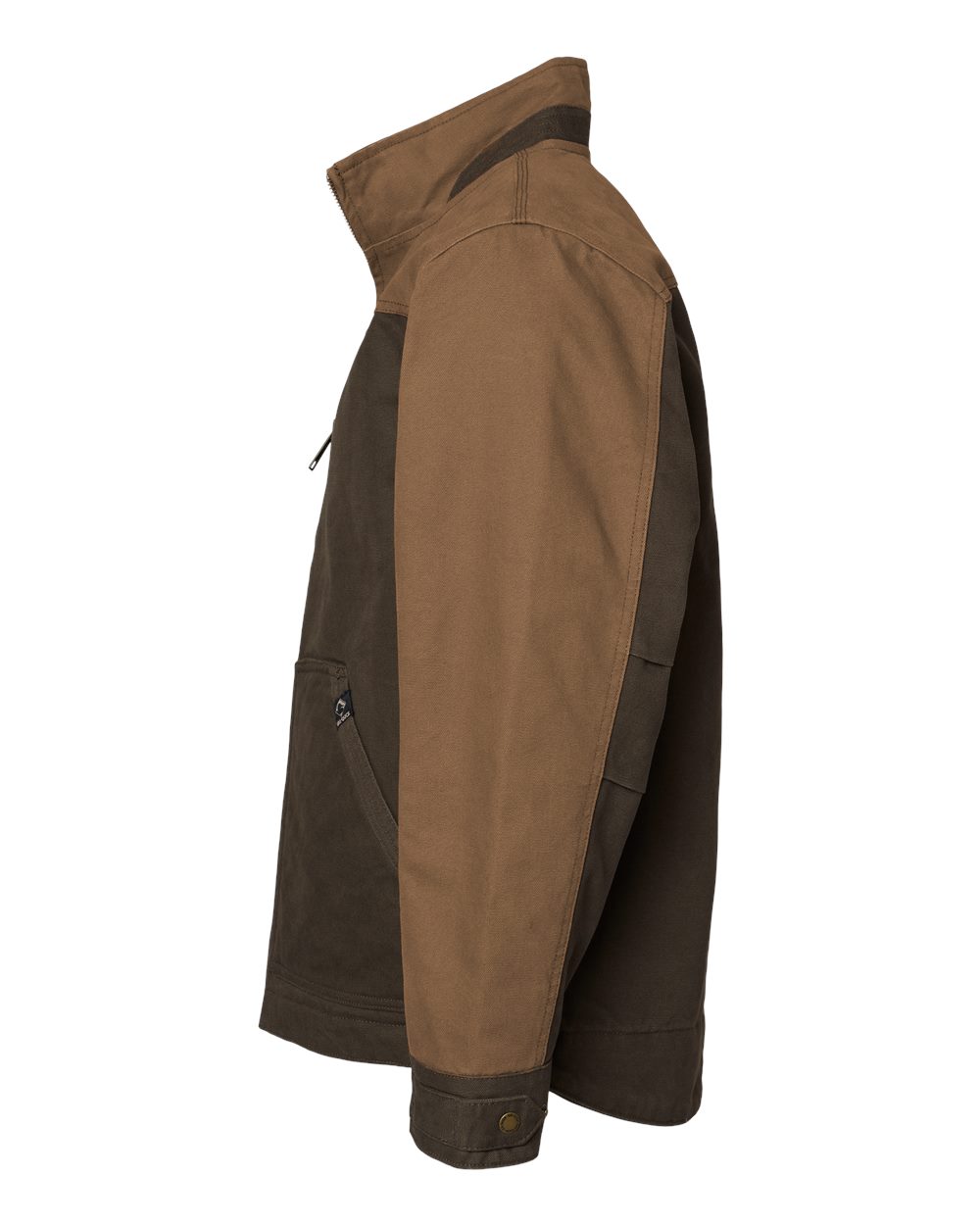 Left View of Tobacco/ Field Khaki Horizon Boulder Cloth™ Canvas Jacket - 5089