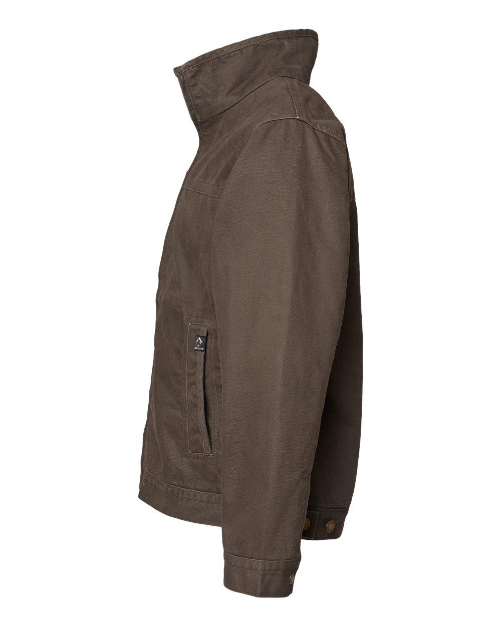 Left View of Tobacco Maverick Boulder Cloth™ Jacket with Blanket Lining - 5028