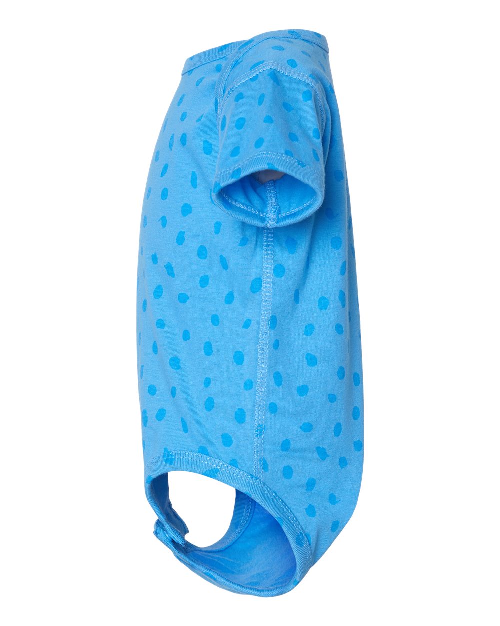 Left View of Tradewind Spot Infant Fine Jersey Bodysuit - 4424