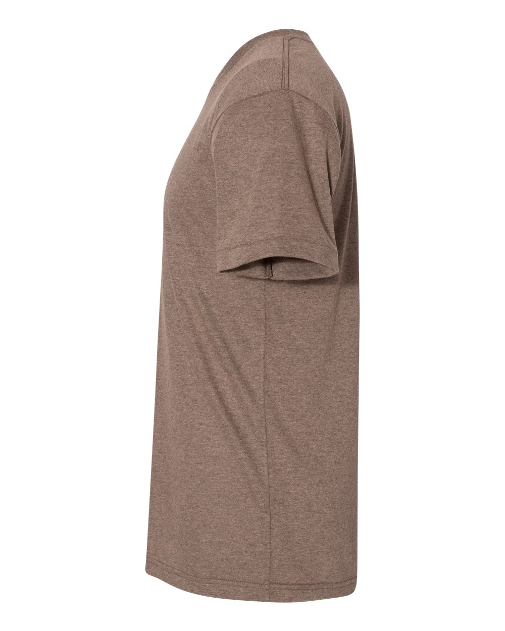 Left View of Tri-Coffee USA-Made Triblend Track Tee - TR401USA