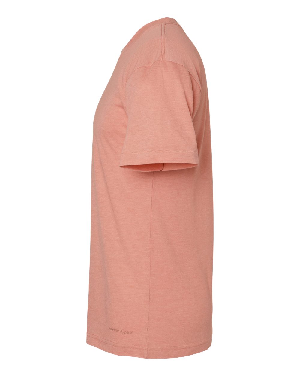 Left View of Tri-Coral Triblend Track Tee - TR401