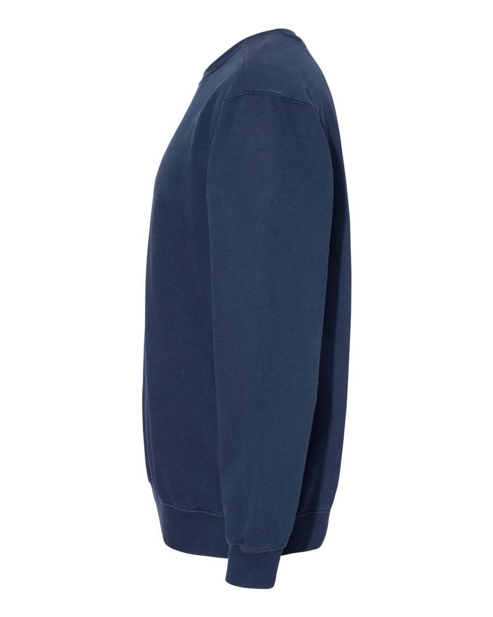Left View of True Navy Garment-Dyed Sweatshirt - 1566