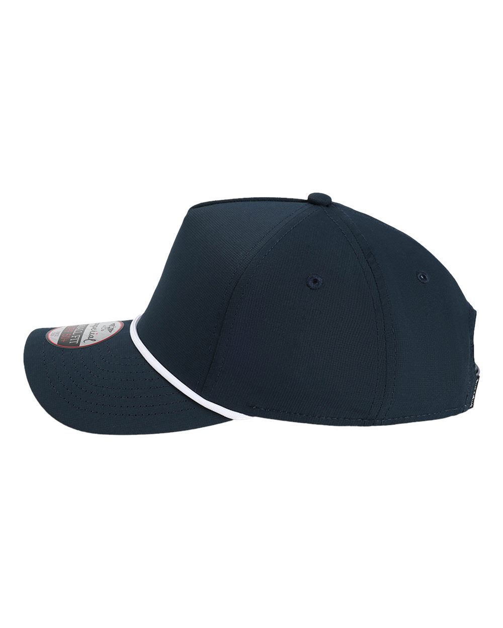 Left View of True Navy/ White The Corral Women's Cap - L5059