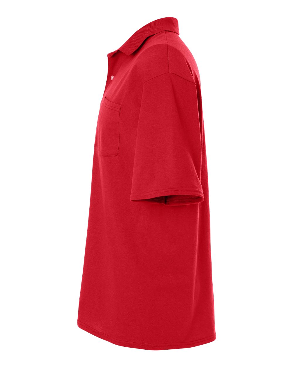 Left View of True Red Dri-Power® Polo with Pocket - 436MP