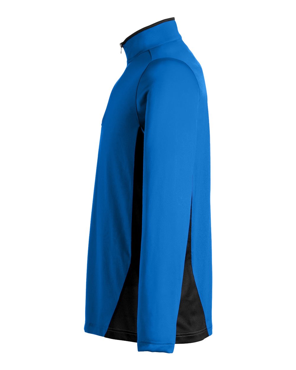 Left View of True Royal/ Black Men&#39;s Flash Snag Protection Plus IL Colorblock Quarter-Zip Pullover - M786