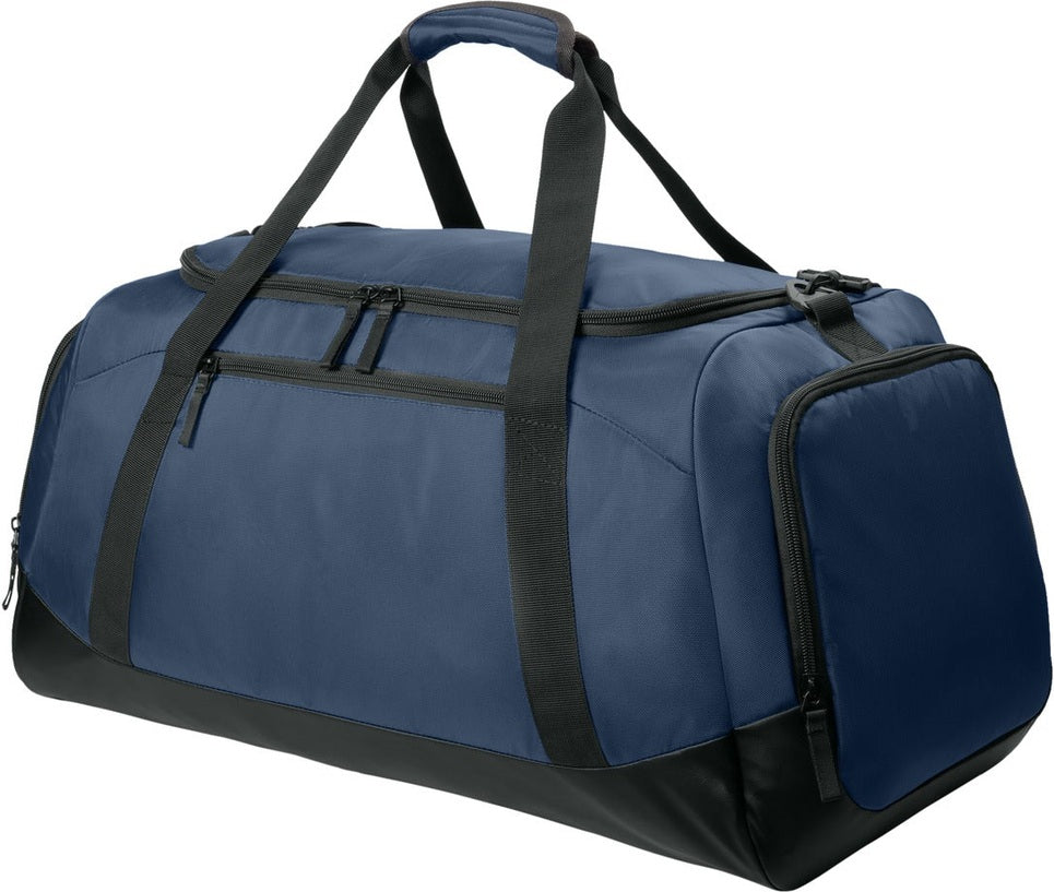 Rear View of TrueNavy Sport-Tek Large Rec Duffel BST505