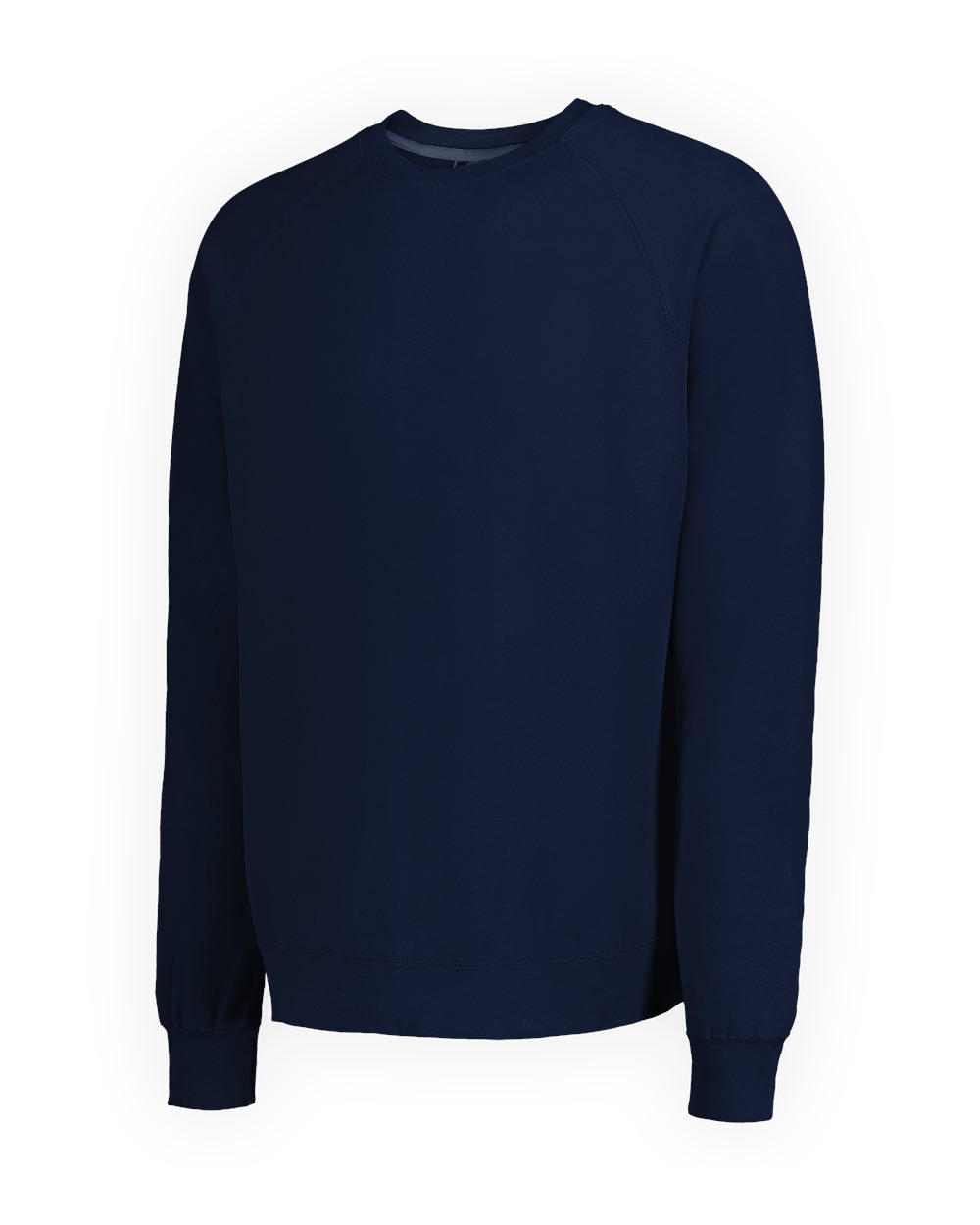 Left View of Vintage Blue Vintage Fleece Raglan Crewneck Sweatshirt - 17116