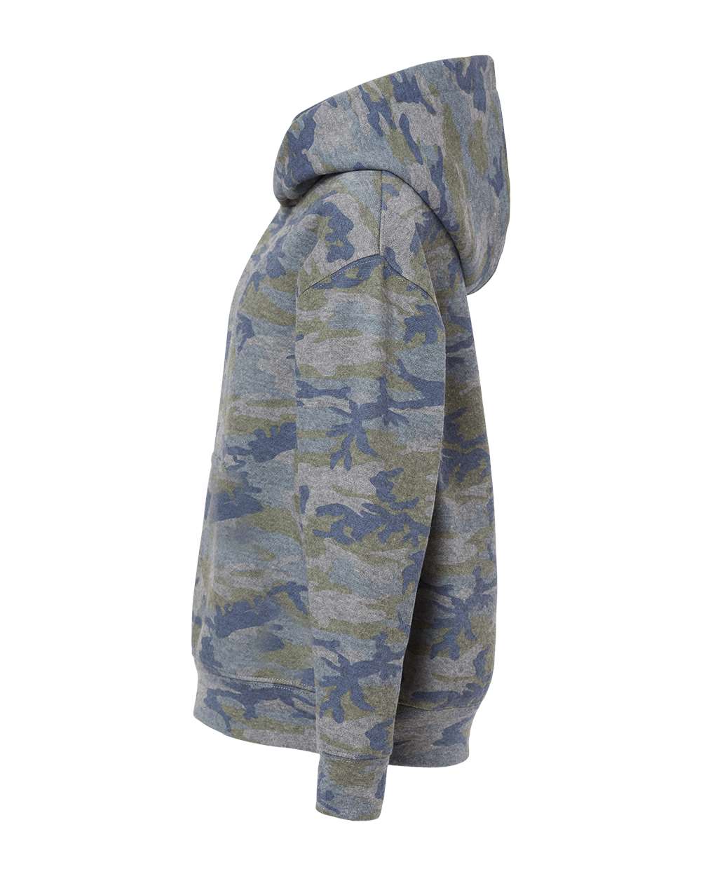 Left View of Vintage Camo Toddler Pullover Fleece Hoodie - 3326