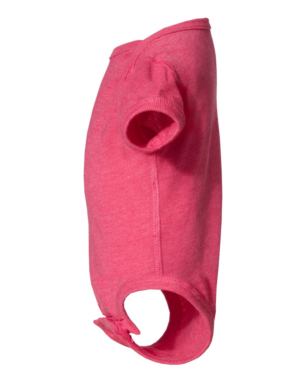 Left View of Vintage Hot Pink Infant Fine Jersey Bodysuit - 4424