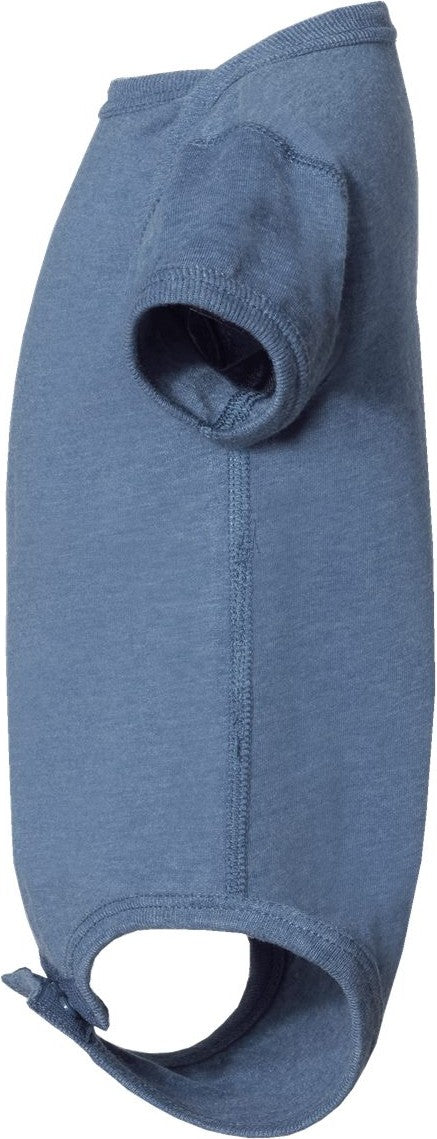 Left View of Vintage Indigo Infant Fine Jersey Bodysuit - 4424