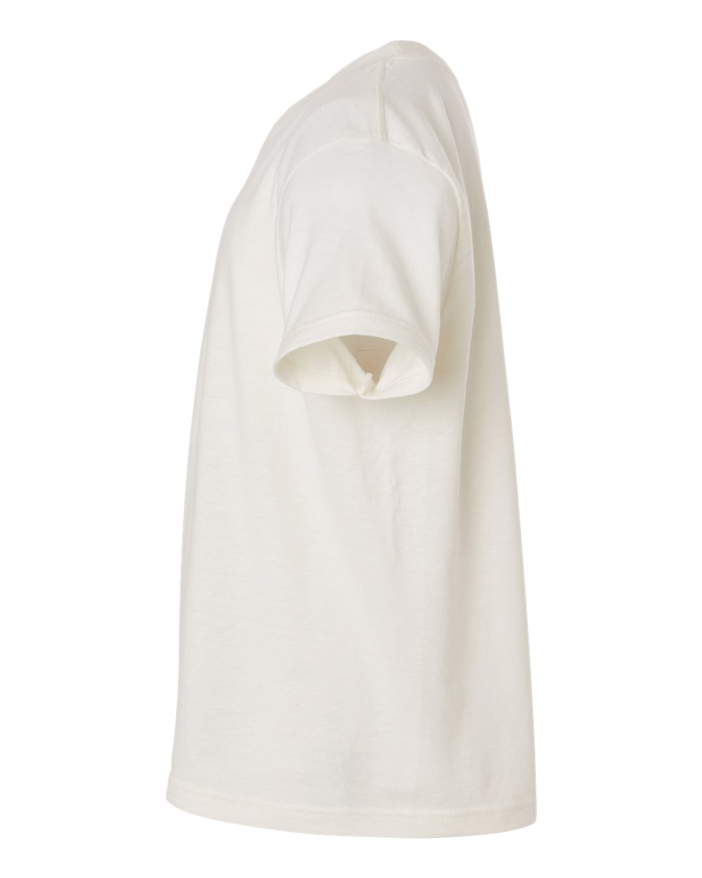 Left View of Vintage White Youth Fine Jersey T-Shirt - 235