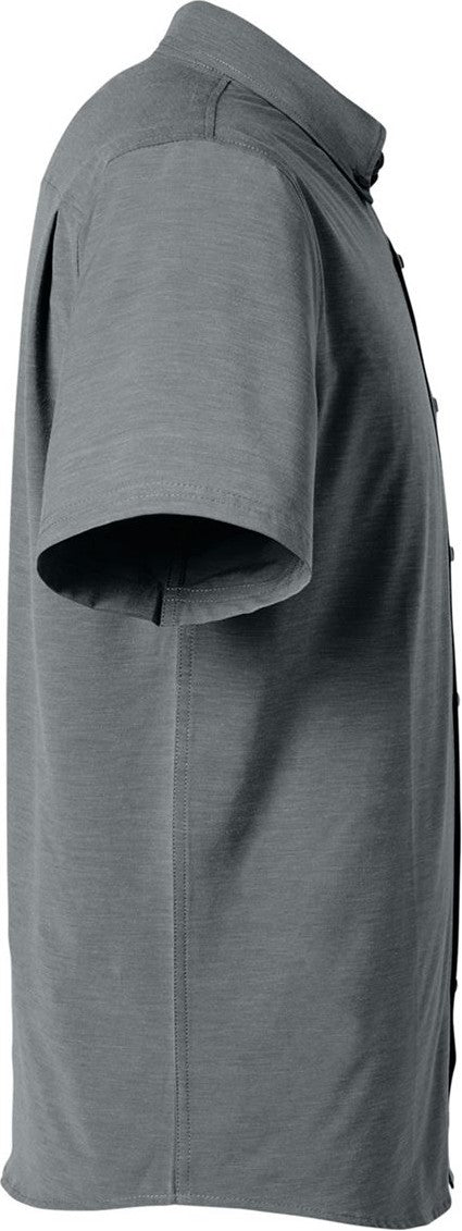 Rear View of Volcanic Ash Kona Solid Shirt - H150154