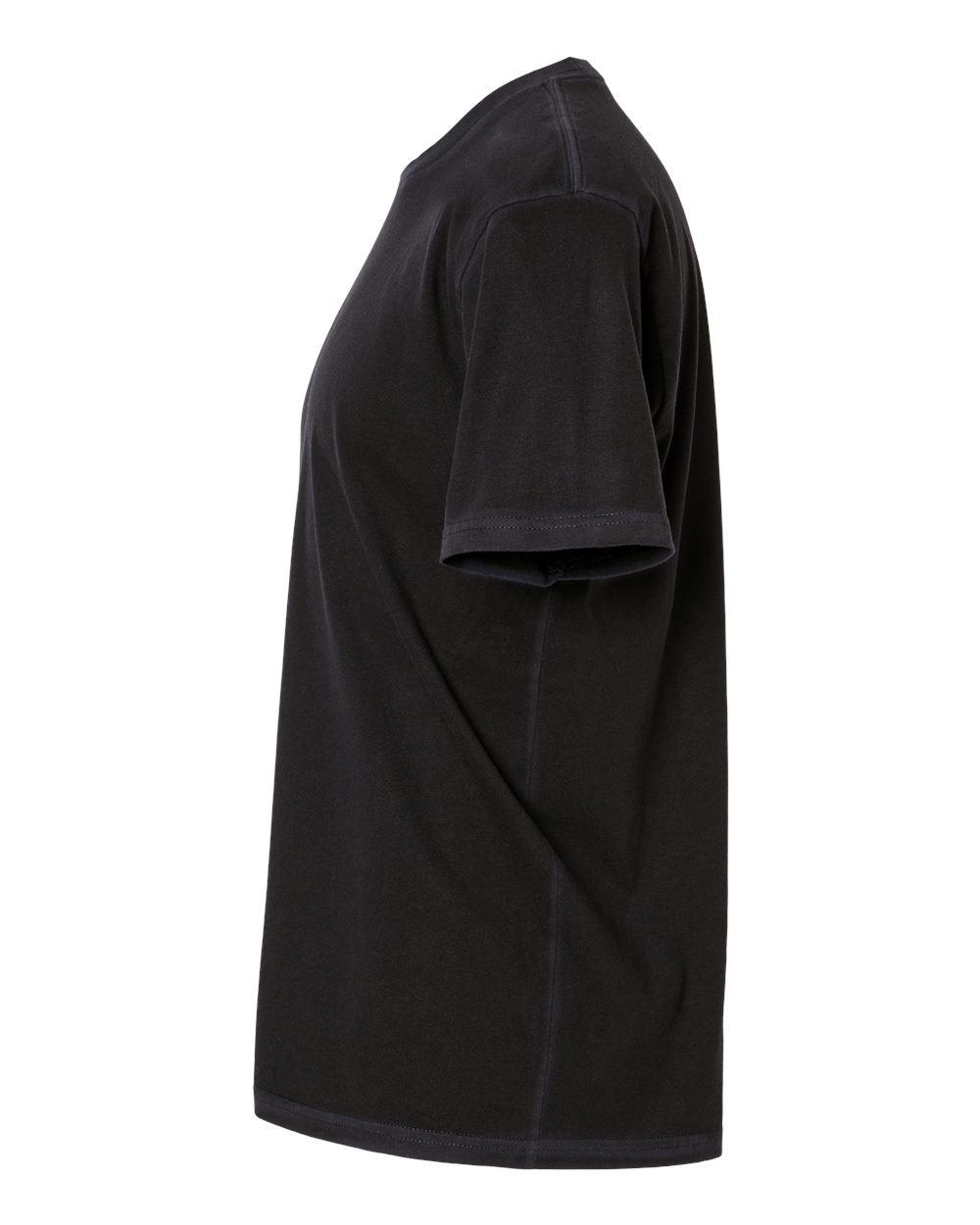 Left View of Washed Black Soft Wash T-Shirt - 3600SW