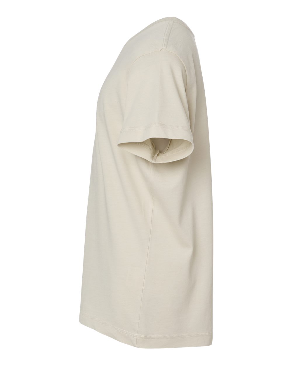 Left View of Washed Natural Youth Vintage Wash Tee - 6102 plain