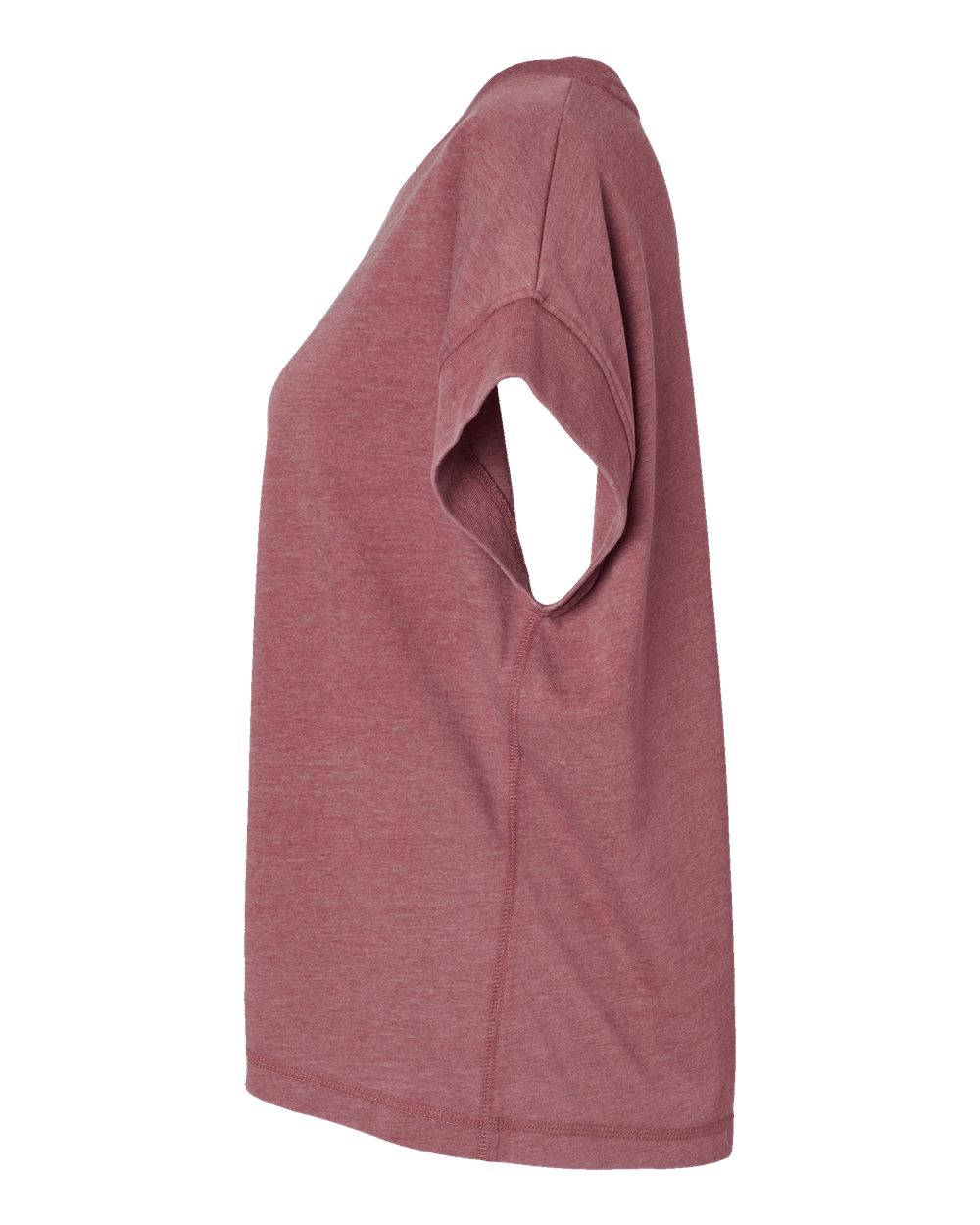 Left View of Washed Rouge Women&#39;s Relaxed Vintage Wash Tee - 3502