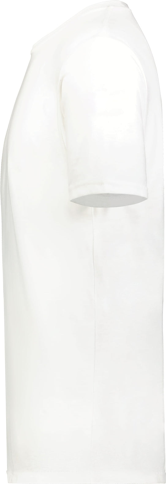 Left View of WHITE ALL-DAY CORE BSC TRI-BLND TEE