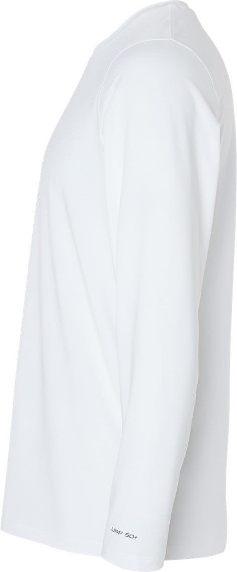 Left View of White Aruba Extreme Performance Long Sleeve T-Shirt - 222
